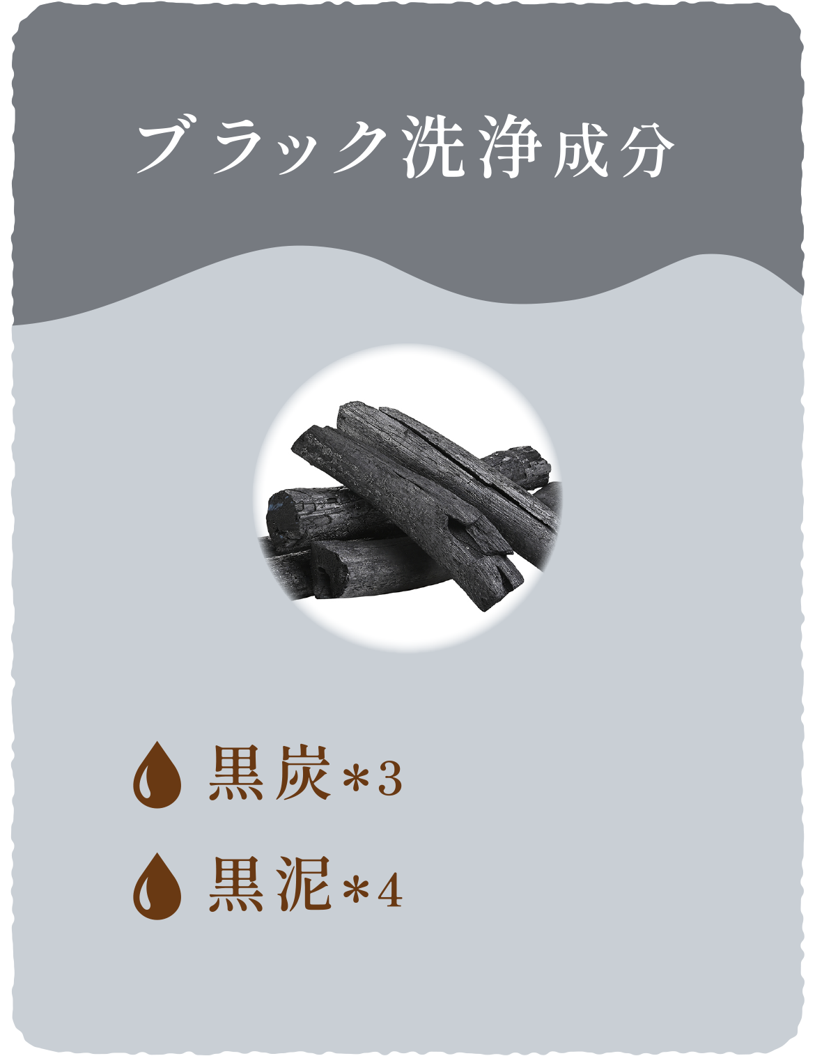 ブラック洗浄成分