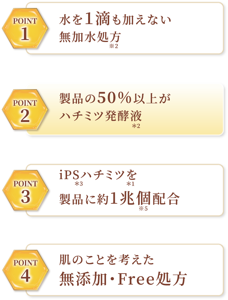 製品の95%以上が補修&保湿成分